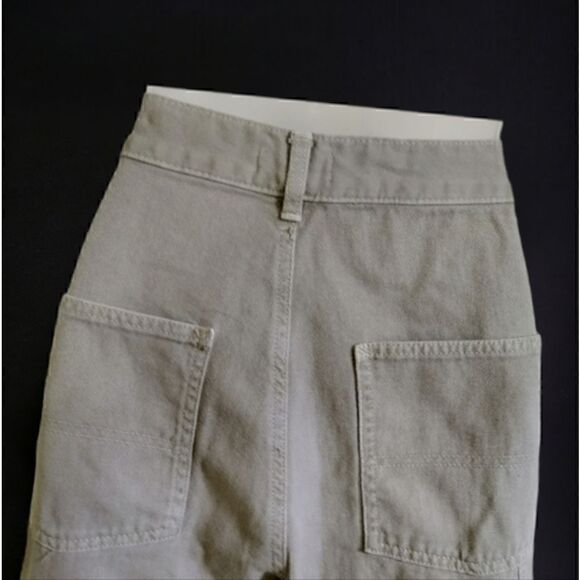 GARAGE CARGO Pants WOMEN'S Tan/Khaki Pockets Baggy Grunge Hip Hop SIZE JR 3 - Picture 6 of 14